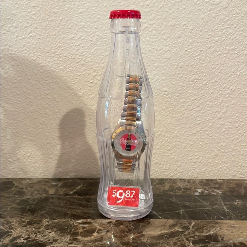 Vintage Coca-Cola Themed Watch in Bottle